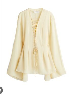 H&M edition Butter Yellow Top